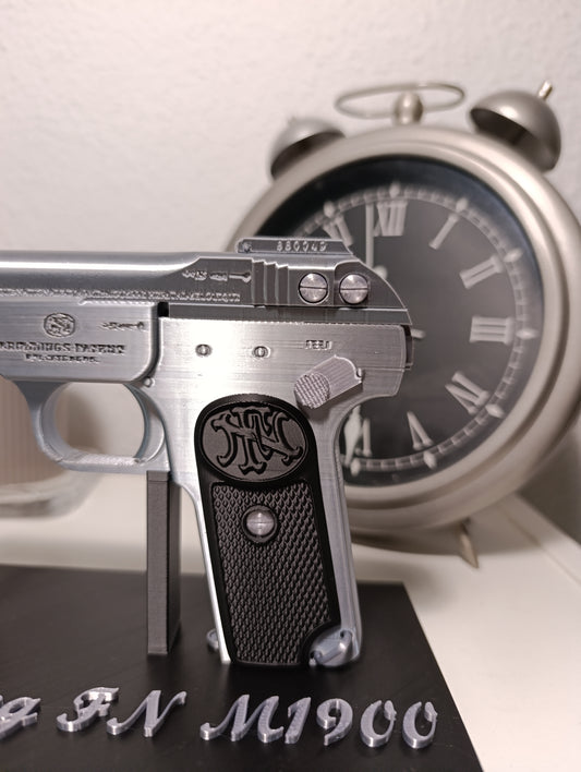 RÉPLICA DECORATIVA DE EXHIBICIÓN DE PISTOLA BROWNING FN M1900