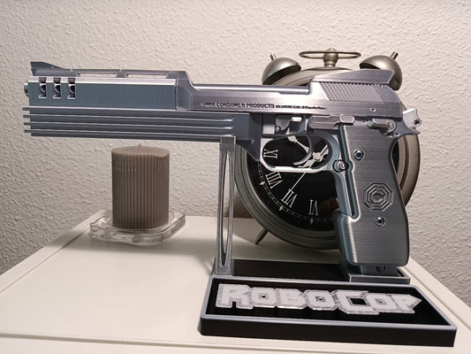 RÉPLICA DECORATIVA DE EXHIBICIÓN PISTOLA DE ROBOCOP 1987