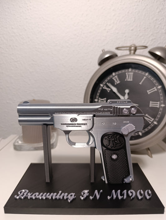 RÉPLICA DECORATIVA DE EXHIBICIÓN DE PISTOLA BROWNING FN M1900